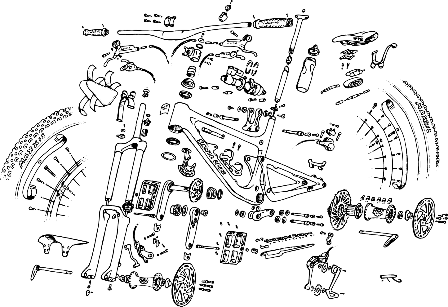 Bike Parts (Women's shirts)