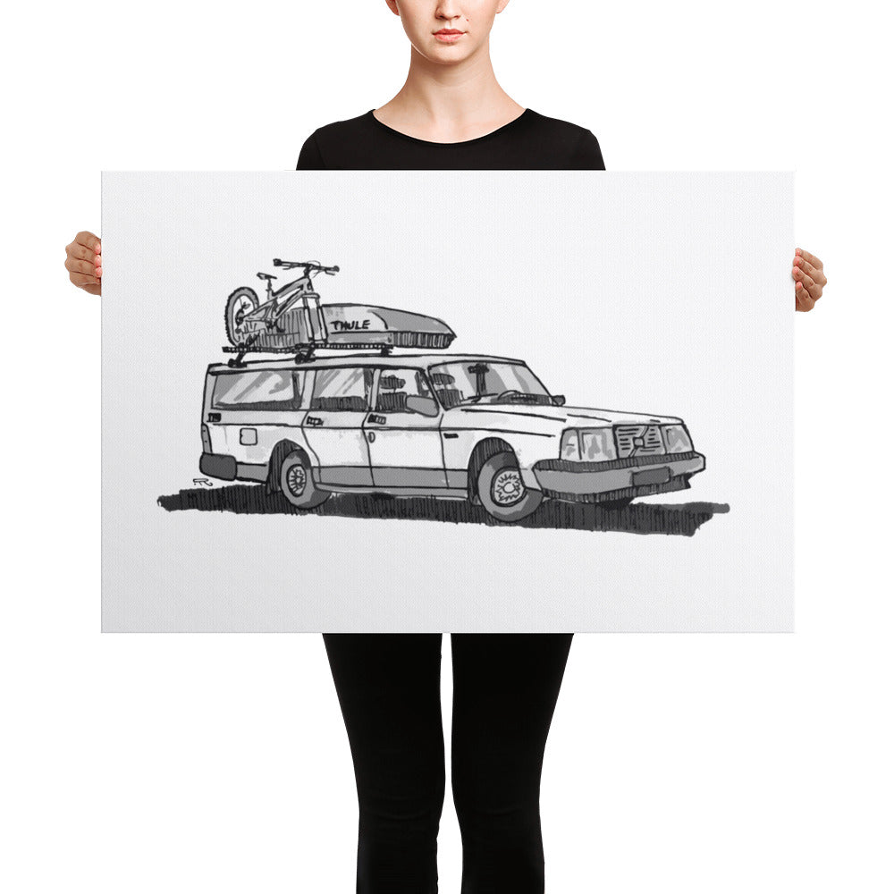 Volvo Wagon (Canvas Print)