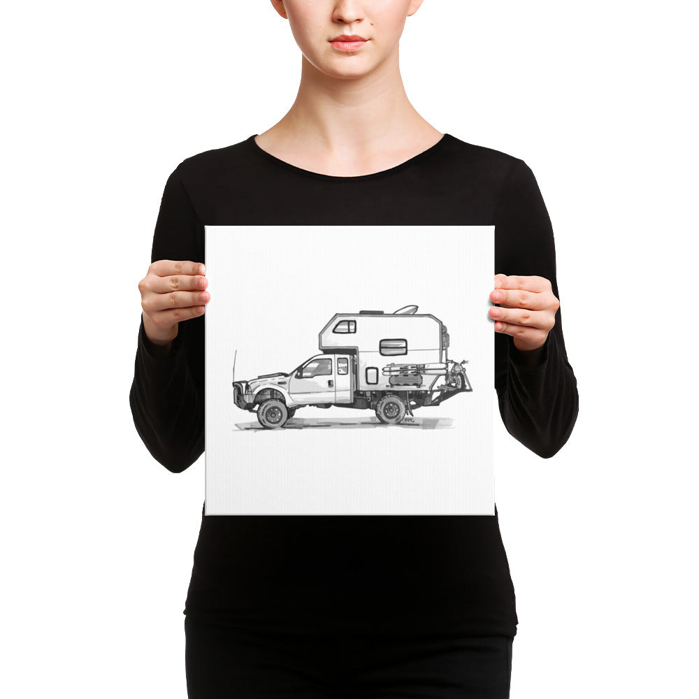 Bruce the Camper (Canvas Print)