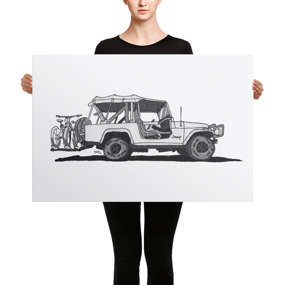 Jeep (Canvas Print)