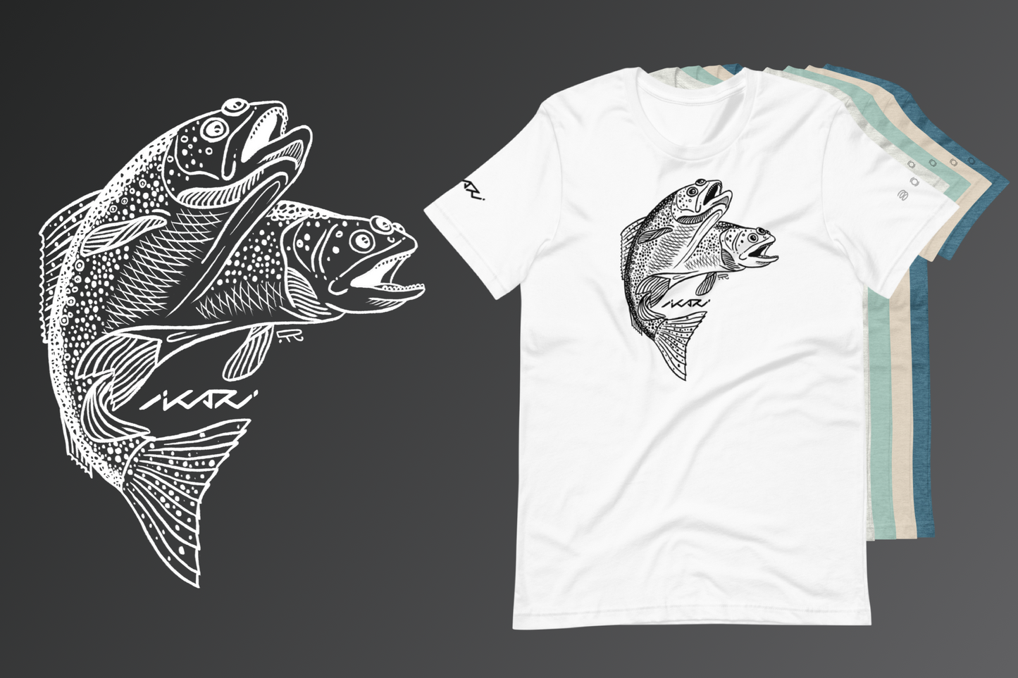 Two headed trout shirt